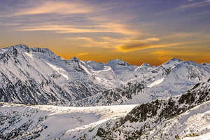 modern-3-piece-aluminium-print-sunset-in-the-mountains