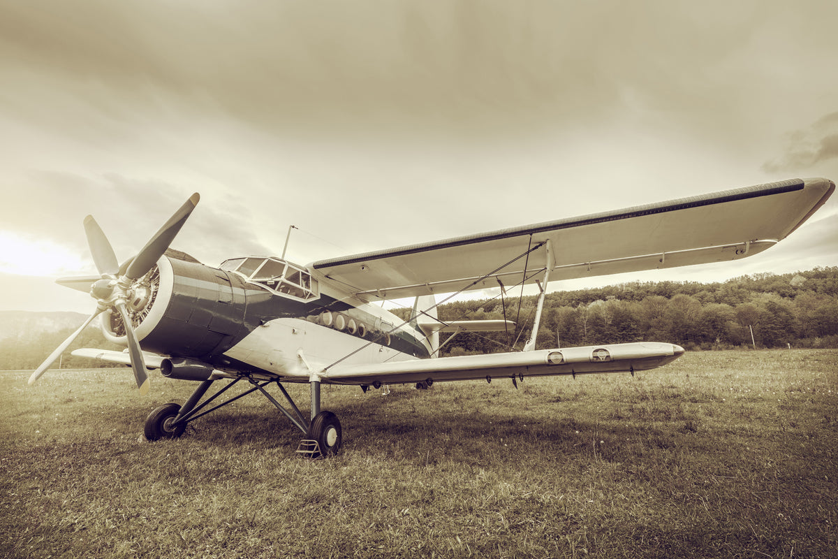 modern-3-piece-aluminium-print-nostalgic-aircraft-in-retro-style