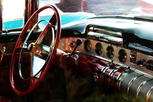 framedposter-print-interior-of-a-vintage-car