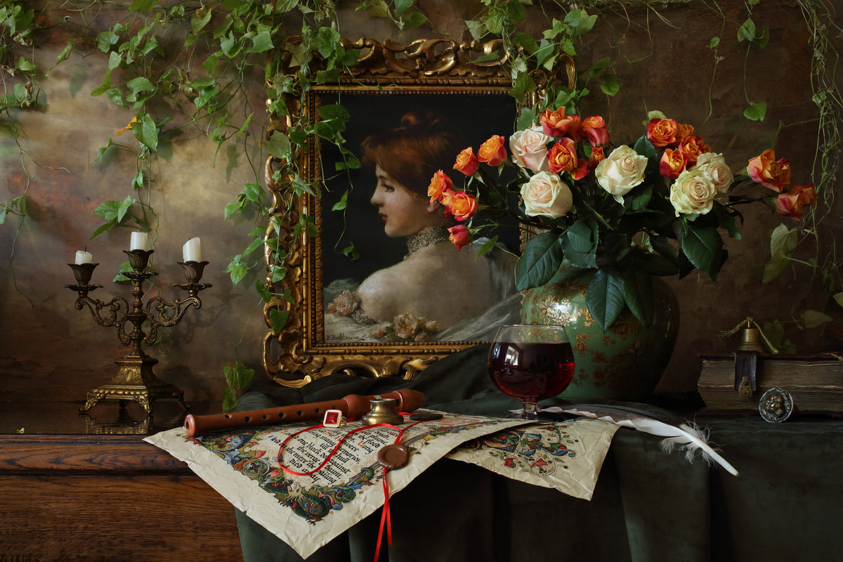 framedcanvas-print-still-life-with-flowers-and-picture