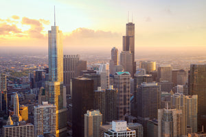 aluminium-print-skyline-chicago