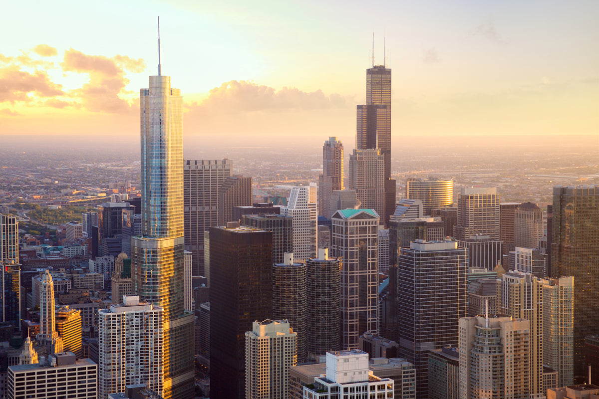 aluminium-print-skyline-chicago