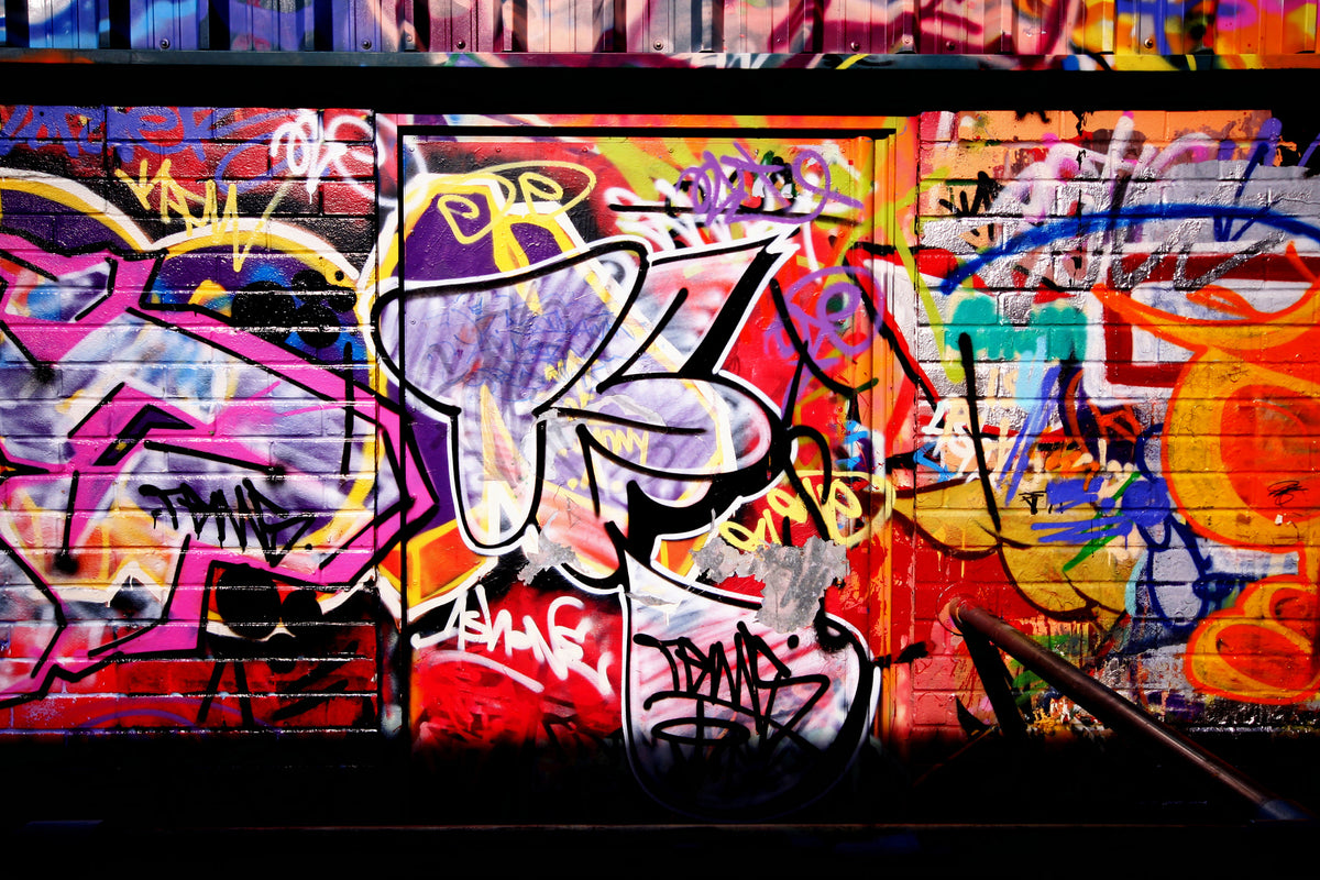 modern-3-piece-aluminium-print-graffiti-wall-art