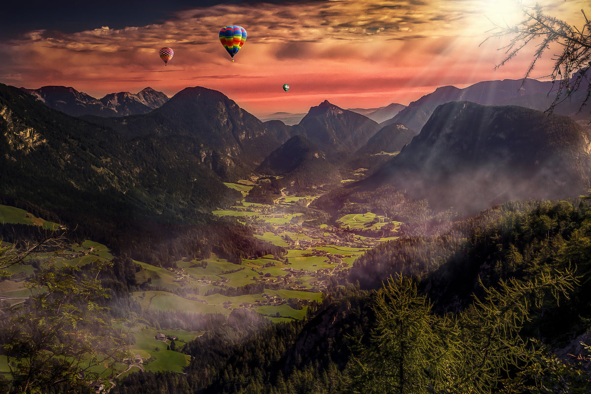 3-piece-acrylic-print-hot-air-balloons-in-the-sunset