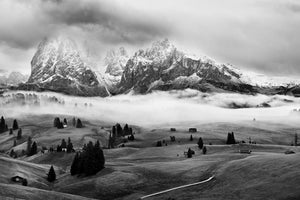 3-piece-aluminium-print-foggy-dolomites