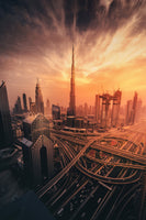 framedcanvas-print-dubais-fiery-sunset