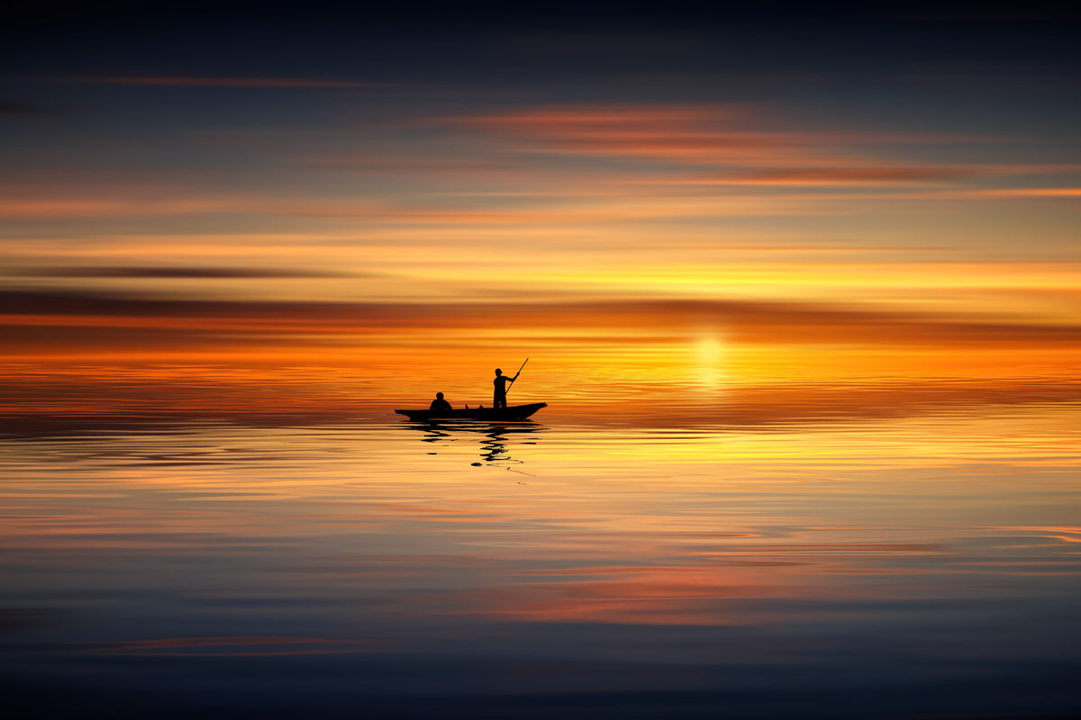 3-piece-acrylic-print-boat-in-the-golden-light