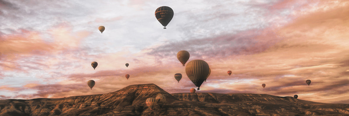 panoramic-acrylic-print-cappodocia-hot-air-balloon-panorama
