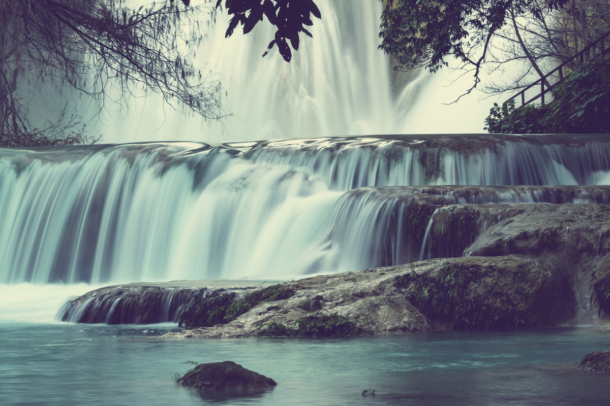 modern-3-piece-aluminium-print-waterfall-mexico