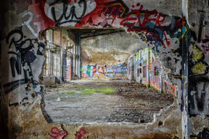 3-piece-acrylic-print-graffiti-in-old-warehouse