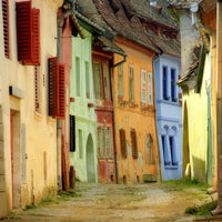 9-piece-aluminium-print-colorful-street