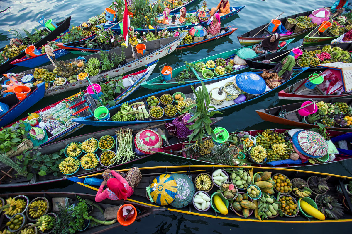canvas-print-banjarmasin-floating-market