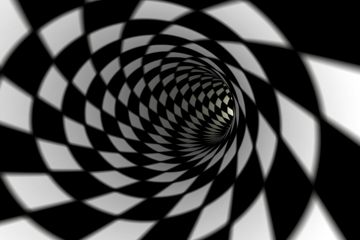 canvas-print-abstract-tunnel-black-white