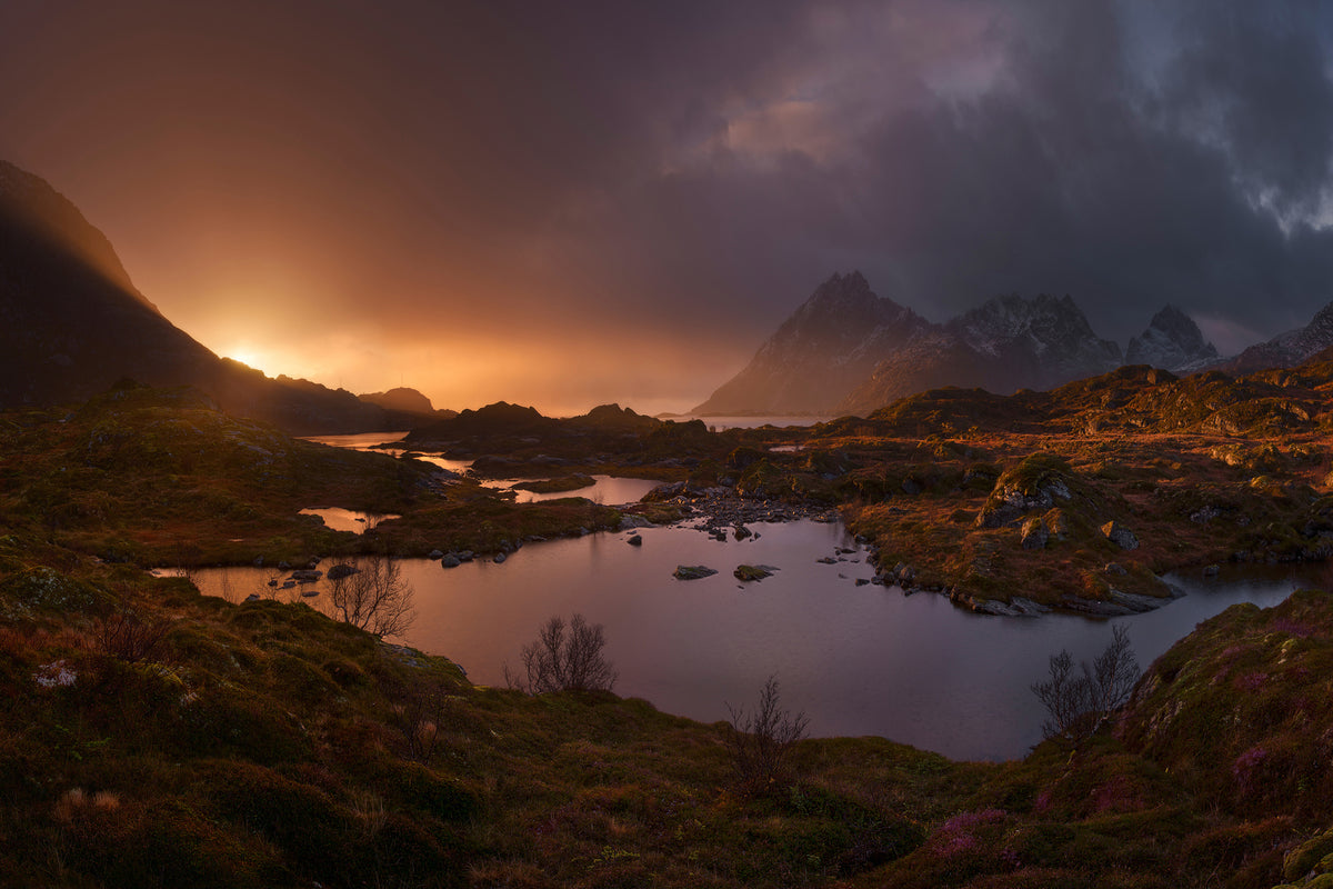 3-piece-acrylic-print-sunrise-over-lofoten