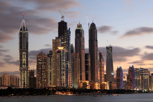 framedcanvas-print-skyline-dubai-at-sunset