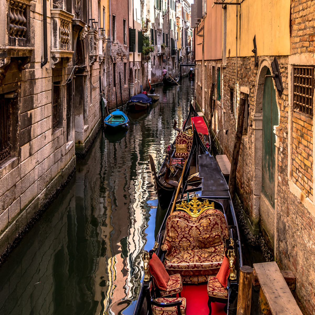 9-piece-acrylic-print-the-gondolas-of-venice