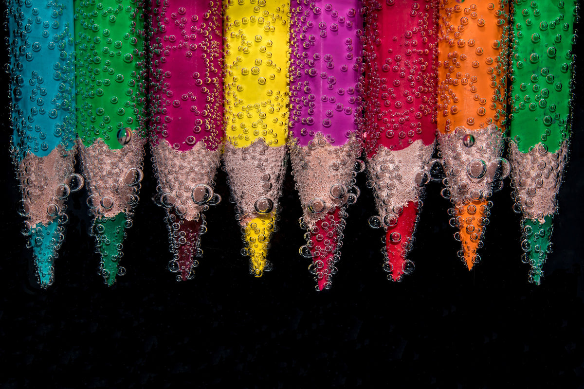 framedcanvas-print-crayons-in-the-water