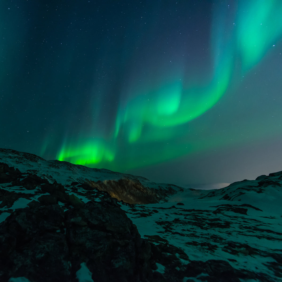 4-piece-aluminium-print-fascination-northern-lights