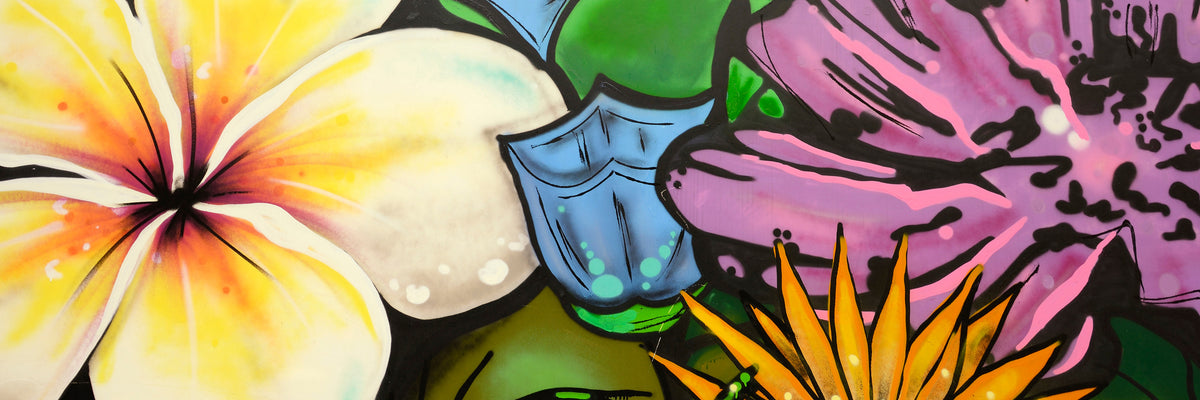 panoramic-3-piece-canvas-print-graffiti-flowers-panorama