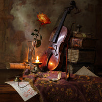4-piece-acrylic-print-still-life-with-violin-and-rose