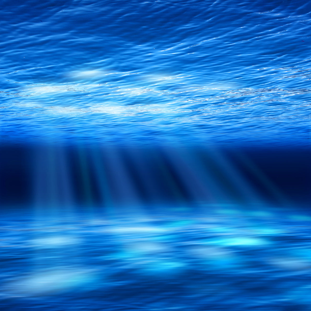 4-piece-acrylic-print-light-under-water