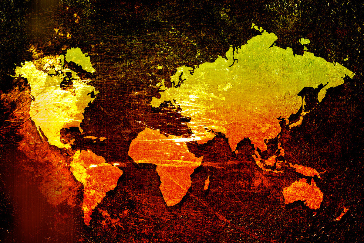 framedcanvas-print-retro-world-map