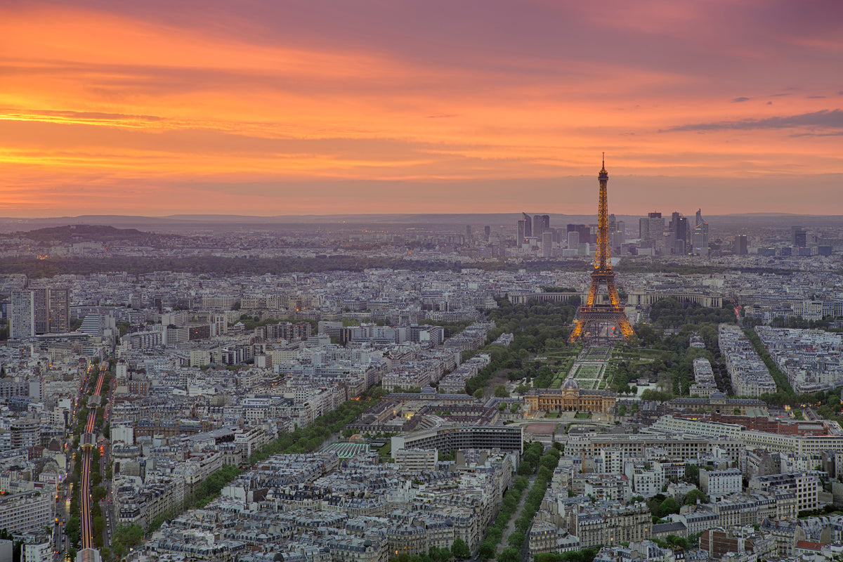 poster-print-paris-skyline-at-sunset