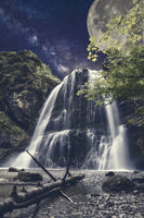 canvas-print-full-moon-at-the-waterfall