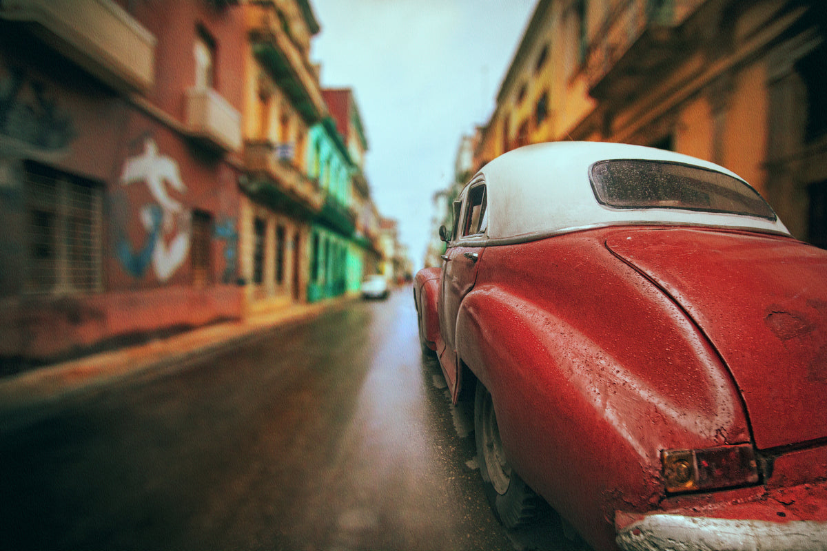 framedposter-print-cuba-street-car-x