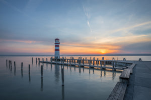 3-piece-acrylic-print-lighthouse-in-the-sunset