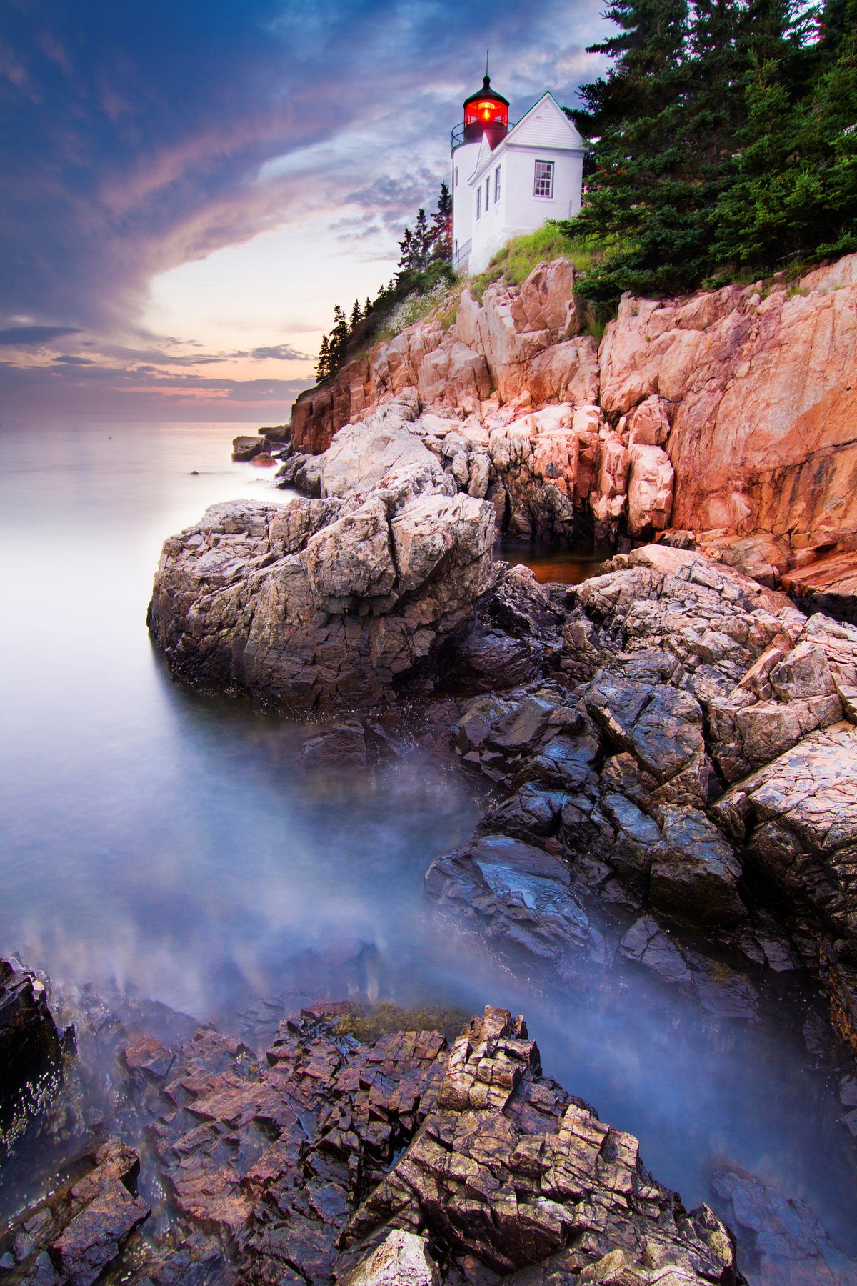 aluminium-print-sunset-at-bass-harbor-lighthouse