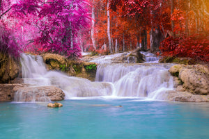 modern-3-piece-aluminium-print-paradisiacal-waterfall