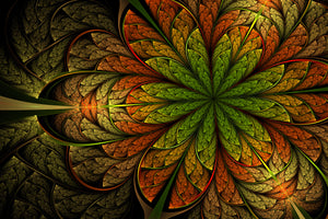 canvas-print-abstract-floral-pattern