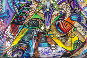 3-piece-aluminium-print-fantasy-graffiti