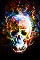 framedposter-print-psychedelic-skull