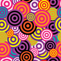 4-piece-aluminium-print-colorful-retro-circles