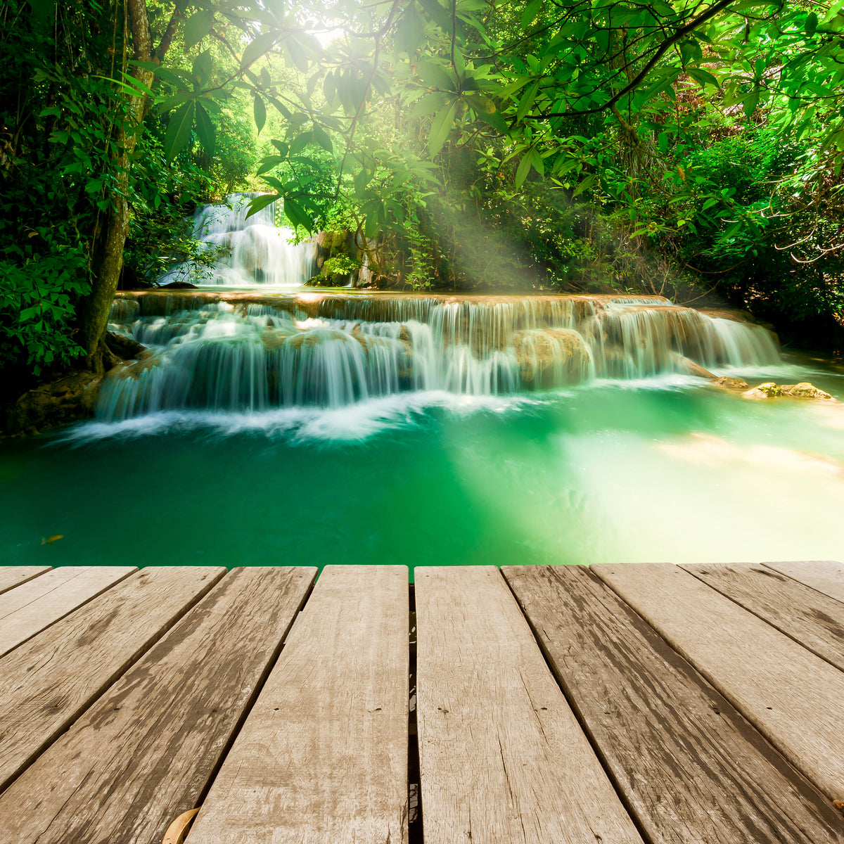 4-piece-aluminium-print-waterfall-thailand
