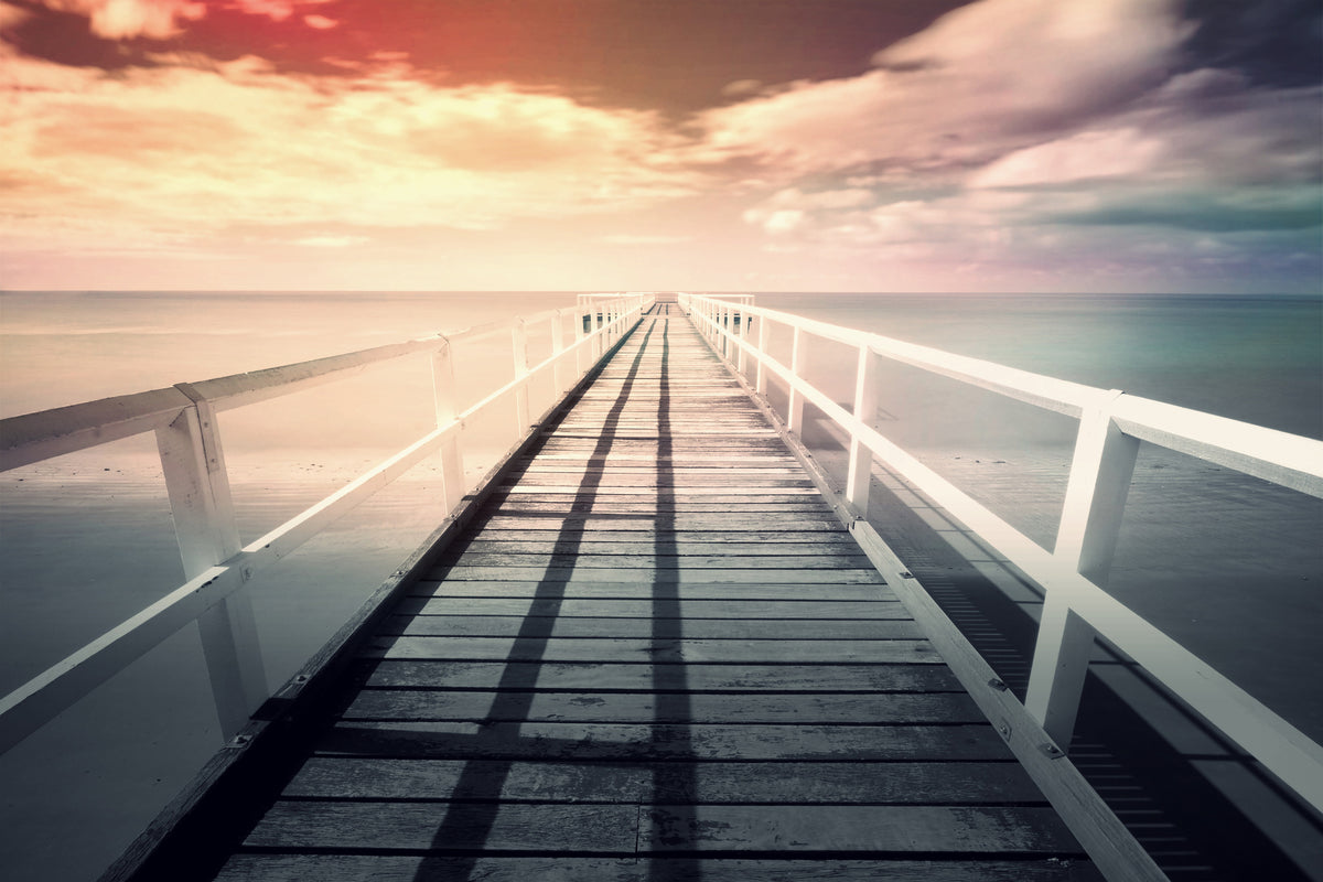 framedcanvas-print-romantic-wooden-walkway