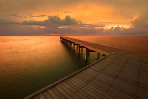 3-piece-acrylic-print-the-footbridge-by-the-sea