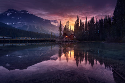 poster-print-lake-house-sunrise